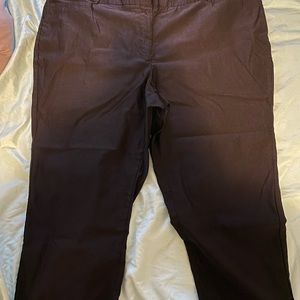 Size 24 black stretch capris